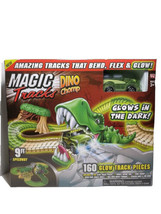 Chomp Glow in The Dark Race Track 9ft Speedway Magic Tracks Dino - $37.41