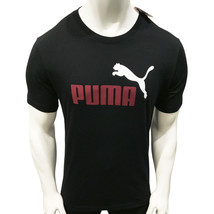 Nwt Puma Msrp $40.99 Ess Logo Tee Men Black Crew Neck Short Sleeve T-SHIRT S M L - $15.53