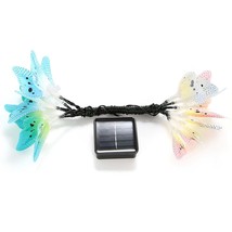 [Pack of 2] 2 Pack Solar Powered String Lights 3.8m/12.48Ft 12 LEDs Butterfly... - £40.79 GBP