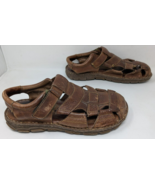 Born Cabot III Men&#39;s Size 9 Leather Fisherman Closed-Toe Sandals Y2K Vin... - $29.10