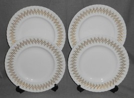 Set (4) Royal Worcester Rhythm Pattern Luncheon Plates Made In England - £31.54 GBP