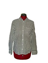 J.Crew Boy Fit Shirt Black White Women Button Front Size 0 Gingham Plaid - $24.76