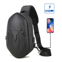 Running Chest Bag for Men USB Charging Fashion Streetwear Sling Pack Crossbody M - £28.14 GBP