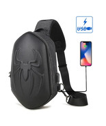 Running Chest Bag for Men USB Charging Fashion Streetwear Sling Pack Cro... - $666.19 MXN