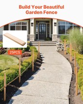 Wooden Garden Stakes 25Pcs 36x0.5x1.5 in Sturdy Fir Wood Survey Grading Stakes - $1,396.66 MXN