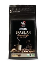 Nut Flavored Coffee - Organic Brazilian Whole B EAN S Coffee, Medium Roast, 100% P - £8.61 GBP