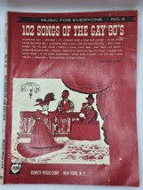 Vintage Sheet Music Book 101 Songs Of The Gay 90’s  Nat Korn 1954 - $17.58