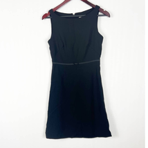 J. Crew Wool A-Line Classic Dress with bow Black Size Petite 6 - £22.62 GBP