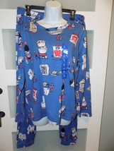 Munki Munki Costco Wholesale Blue Pajama Set Size L Women&#39;s NEW - $32.20