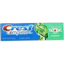Crest Complete Whitening Scope Minty Toothpaste .85 Oz Travel Size 4 Pack - $5.93+