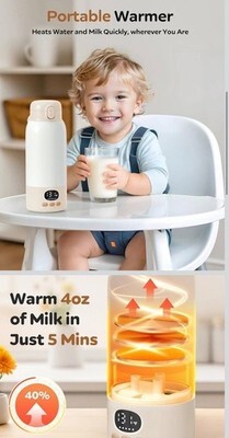 Portable 17oz Baby Bottle Warmer with Rapid Heating and Temperature Control Item image 3
