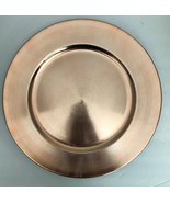 Rose Gold Metallic 13” Charger Plates-Set of 2-Made of Thick Plastic-NEW... - €11,87 EUR