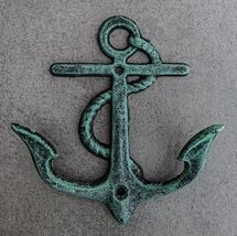Pack of 2 Cast Iron Rustic Verdigris Sailor Ocean Ship Anchor Double Wal... - €15,44 EUR