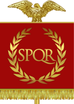 Roman Empire Flag Poster 24x36 inch rolled wall poster - £11.73 GBP