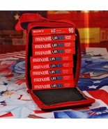 Lot of 9 90 Minute Audio Cassette Tapes 8 Maxell UR90s &amp; 1 Sony HF90 Max... - $23.02