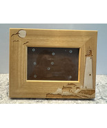 Coastal Wooden Picture Frame Inlay Marquetry Lighthouse  - $24.74