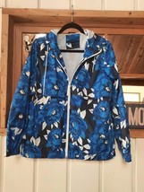 Tommy Hilfiger Women Floral Print Nylon Jacket Windbreaker Hooded  W/Poc... - $24.75