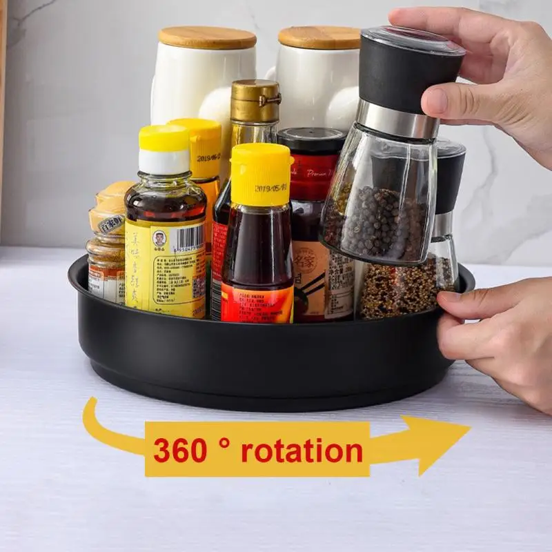House Home 360 Rotating Tray Kitchen Storage Container Spice Snack Fruit Food Pl - £38.97 GBP