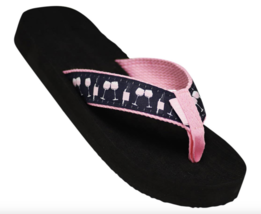 NORTY Ladies Flip Flops Adult Female Beach Thong Sandals, (12257) ROSE - $18.99