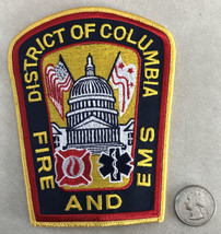 Washington DC District Of Columbia Fire Dept Rescue EMS Embroidered Patch - £47.18 GBP