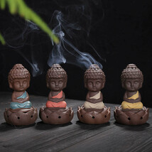 Aromatherapy Colored Sand Pottery Tea Pets Zisha Little Buddha Tea Pets ... - $7.98