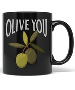 PixiDoodle I Love You Food Pun Anniversary Coffee Mug (11 oz, Black) - €22,34 EUR+