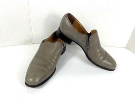 Johnston &amp; Murphy Loafers Men 8.5B Aristocrat Shoes Gray Patent Leather ... - $461.20 MXN