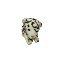 Toys R Us Animal Alley White Snow Leopard Cub Kitten Cat Stuffed Plush Toy 12&quot; - £10.35 GBP