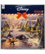 Ceaco Disney Mickey and Minnie Sweetheart Holiday Jigsaw Puzzle Thomas K... - £16.23 GBP