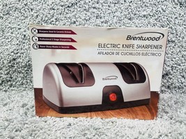 Brentwood Silver Ceramic Electric Knife Sharpener Kitchen Utensils - £22.71 GBP