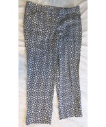 Laundry By Shelli Segal Womens Pants Geometric print stretch cropped Sz ... - $60.00