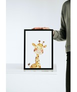 Digital File Cute Giraffe Watercolor Nursery Wall Art Instant Download K... - £1.12 GBP