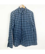 Gap Plaid Button Front Shirt Long Sleeve Collared with Flap Pocket Size ... - $152.97 MXN