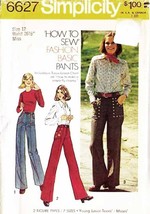 Vintage 1974 Misses&#39; Western Pants Pattern 6627-s Size 12 - Uncut - £9.48 GBP