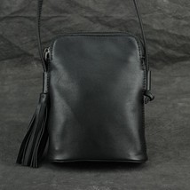 Johnature Mobile Phone Bag Women 2022 New Genuine Leather Tassel Shoulder &amp; Cros - £49.54 GBP