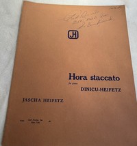 Vintage Hora Staccato for Piano Dinicu-Heifetz by Jascha Heifetz  1944 - $9.89