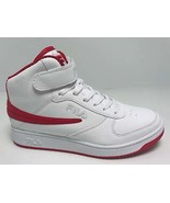 Men's Fila A High White | Red Fashion Sneakers - $98.00