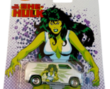 Hot Wheels Marvel The Savage She-Hulk Custom &#39;77 Dodge Van Real Riders - £13.27 GBP