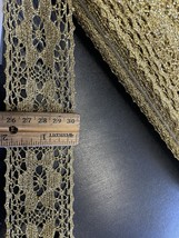 10  yards Golden Crochet lace trim metallic star shape 2” - $178.51 MXN