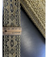 10  yards Golden Crochet lace trim metallic star shape 2” - $13.35 CAD