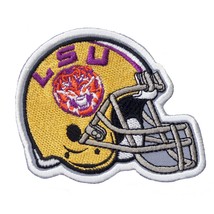 Helmet of the Player LSU embroidered patch. Iron On. Size: 3.5&#39;&#39; x 4&#39;&#39; - £4.34 GBP