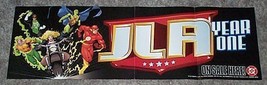 1997 DC Comics JLA banner poster:Green Lantern/Flash/Aquaman/Black Canar... - £18.34 GBP