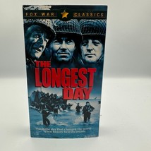 The Longest Day VHS 1962 Fox War Classics WW2 Historical Film Black &amp; White - $9.55