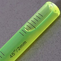 Glass Vial, Spirit Bubble Level, no nib, Green, 70mm  - $8.16