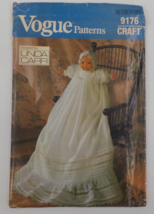 Vogue Craft Pattern #9176 Christening Dress Fits 16&quot; BYE-LO Baby Type Doll Uncut - $9.99