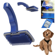 Pet Dog Cat Grooming Self Cleaning Slicker Brush Comb Shedding Tool Hair Fur - £14.09 GBP