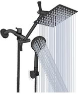 Shower Head, 8‘’ High Pressure Rainfall/Handheld Shower Combo with, Matt... - $38.99