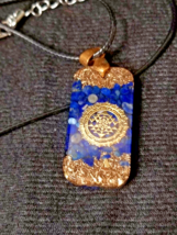 Orgonite Pendant Necklace Energy Chakra Crystal Healing Protection Oblong - £8.99 GBP