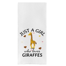 Just A Girl Who Loves Giraffes Kitchen Towels - Giraffe Gifts For Girls Women, G - $27.99