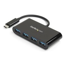 StarTech.com 4-Port USB-C Hub - Portable USB-C to 4x USB-A Hub - Bus-Powered USB - £39.14 GBP